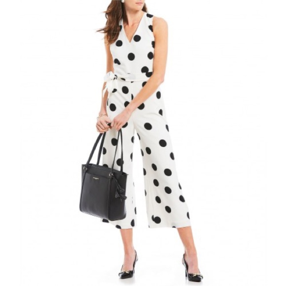 NWT Karl Lagerfeld polka dot Jumpsuit